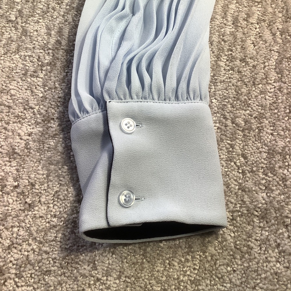 Reiss Tori Color Block Pleated Midi Dress Blue Navy Long Sleeve Belted US 8 NWT‎ - Picture 14 of 16